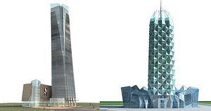 3D architectural building