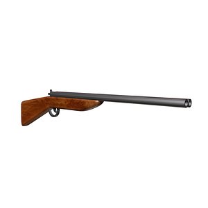 Double barrel gun 3D