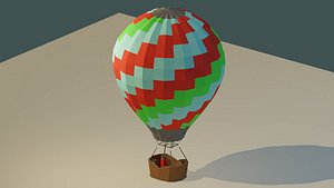 colorful air balloon 3D
