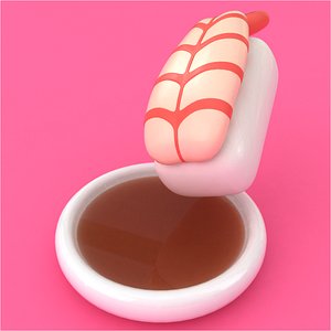 Sushi 04 3D model