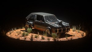 post apocalyptic car 3D