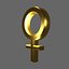Signo femenino de oro