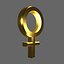 Signo femenino de oro
