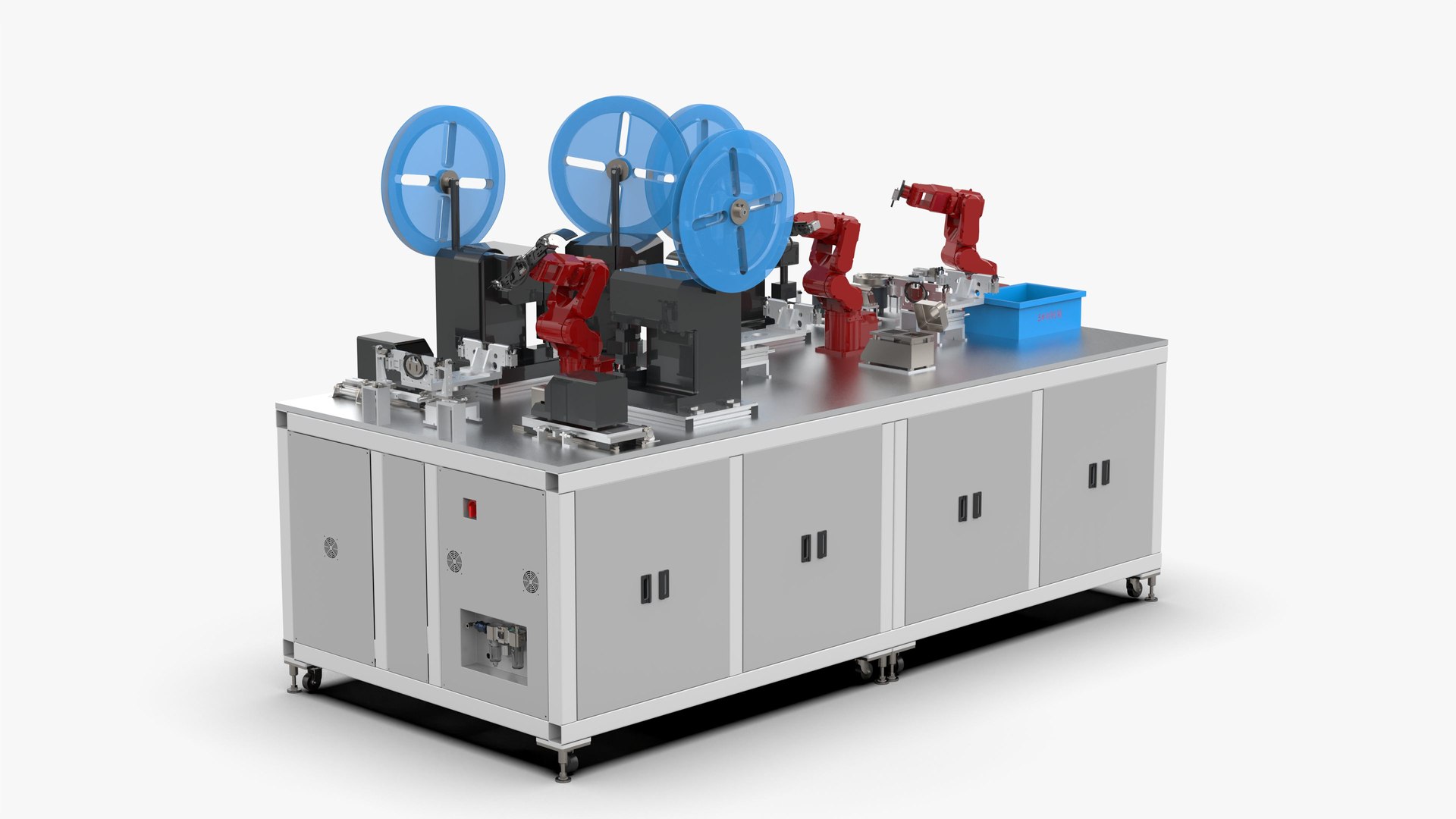 Automatic Wire Processing Machine 3D model https://p.turbosquid.com/ts-thumb/dQ/HkaRpG/Mz/446.wireprocessingequipment.13/jpg/1678778988/1920x1080/fit_q87/103bad3b30871b86d39ff847780214acc312002b/446.wireprocessingequipment.13.jpg