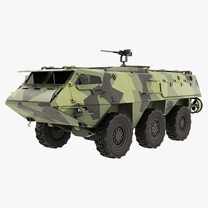 Patria XA-185 6x6 APC Pasi - Low Poly PBR Military Vehicle