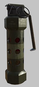3dsmax m84 stun grenade