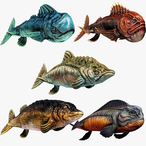 Fantasy Fish Pack 1 - Aqua Life - Underwater Creature - 35 3D model