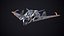 Sci Fi Spaceship Light Fighter Rigged PBR
