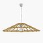 Vintage lampshade in natural rattan
