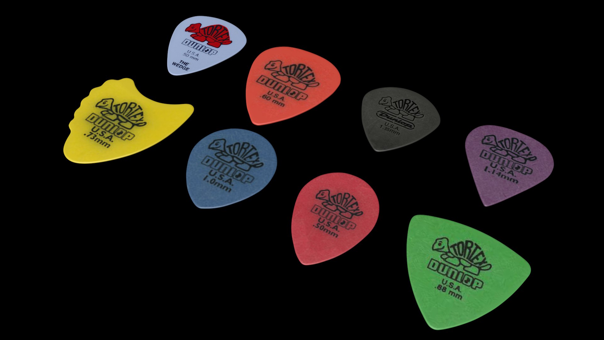 3D guitar picks https://p.turbosquid.com/ts-thumb/dQ/TycmTp/ML7TKxYD/guitarpicksdunloptextures07/png/1509684423/1920x1080/fit_q87/3bc53528e4491a87a2b84bd040574a44885f5dbc/guitarpicksdunloptextures07.jpg