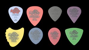 3D guitar picks