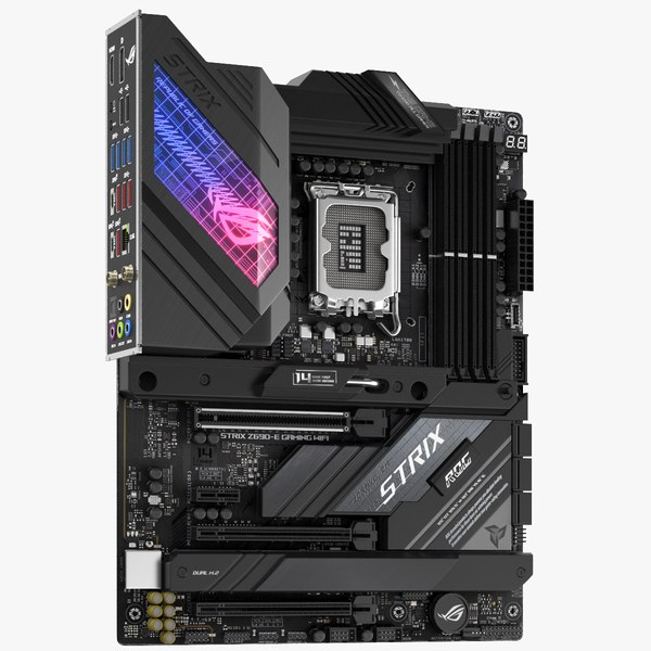 Detailed Computer Motherboard 3D model