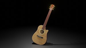 guitar acoustic 3D model