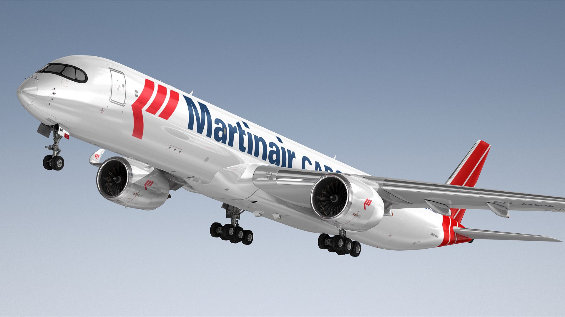 3D Airbus A350F Martinair Cargo https://p.turbosquid.com/ts-thumb/dQ/amjGUe/xK/a350f_martinair1_0001/jpg/1778589539/1920x1080/fit_q87/fc301a1f4a9b5907b8d1b9b4eba8608f14990c7c/a350f_martinair1_0001.jpg