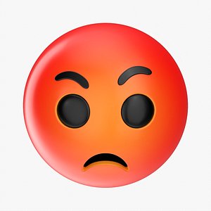 Emoji 071 Angry 3D model