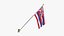 USA States hawaii Cloth Flag Wall Mount Animated Loop