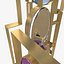 Holly Hunt AURORA FOLDING SCREEN by McCollin Bryan 3d model
