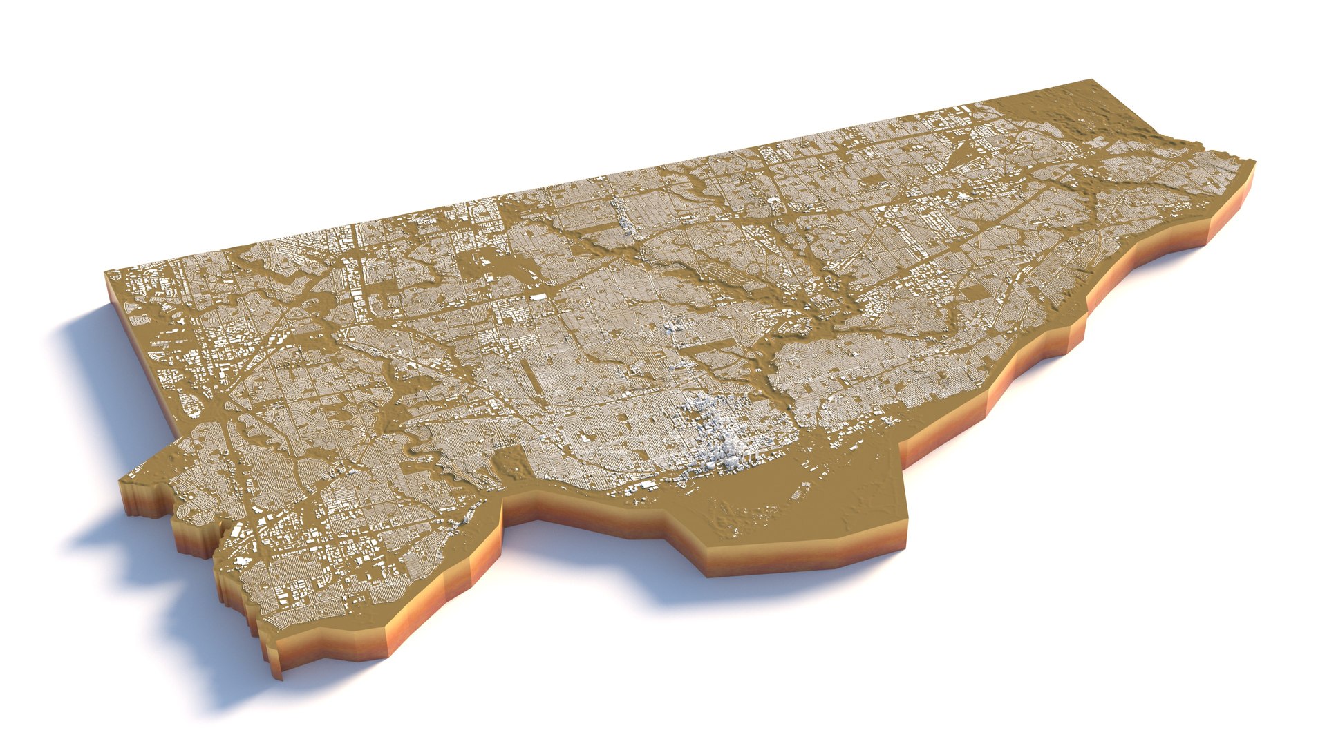 Toronto Terrain City 3D Model - TurboSquid 2427714