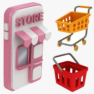 Cartoon Shopping Collection model