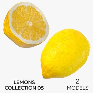 3D Lemons Collection 05 - 2 models