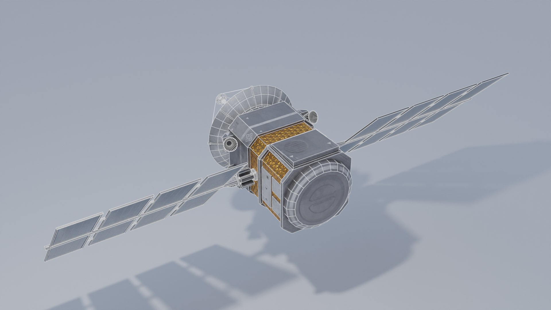 3D Sci-fi Satellite with 4K Textures Low-poly - TurboSquid 1968708