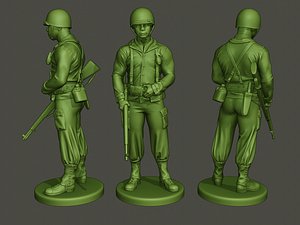 american soldier ww2 stand model