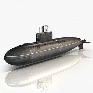 3D russian kilo class submarine model