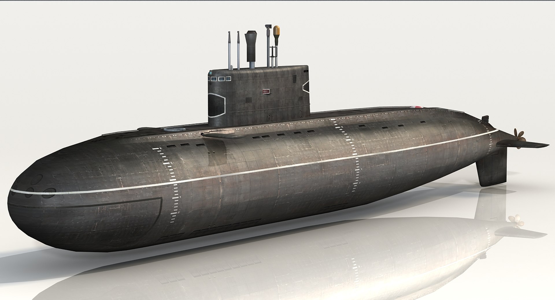 3D Russian Kilo Class Submarine Model - TurboSquid 1158261