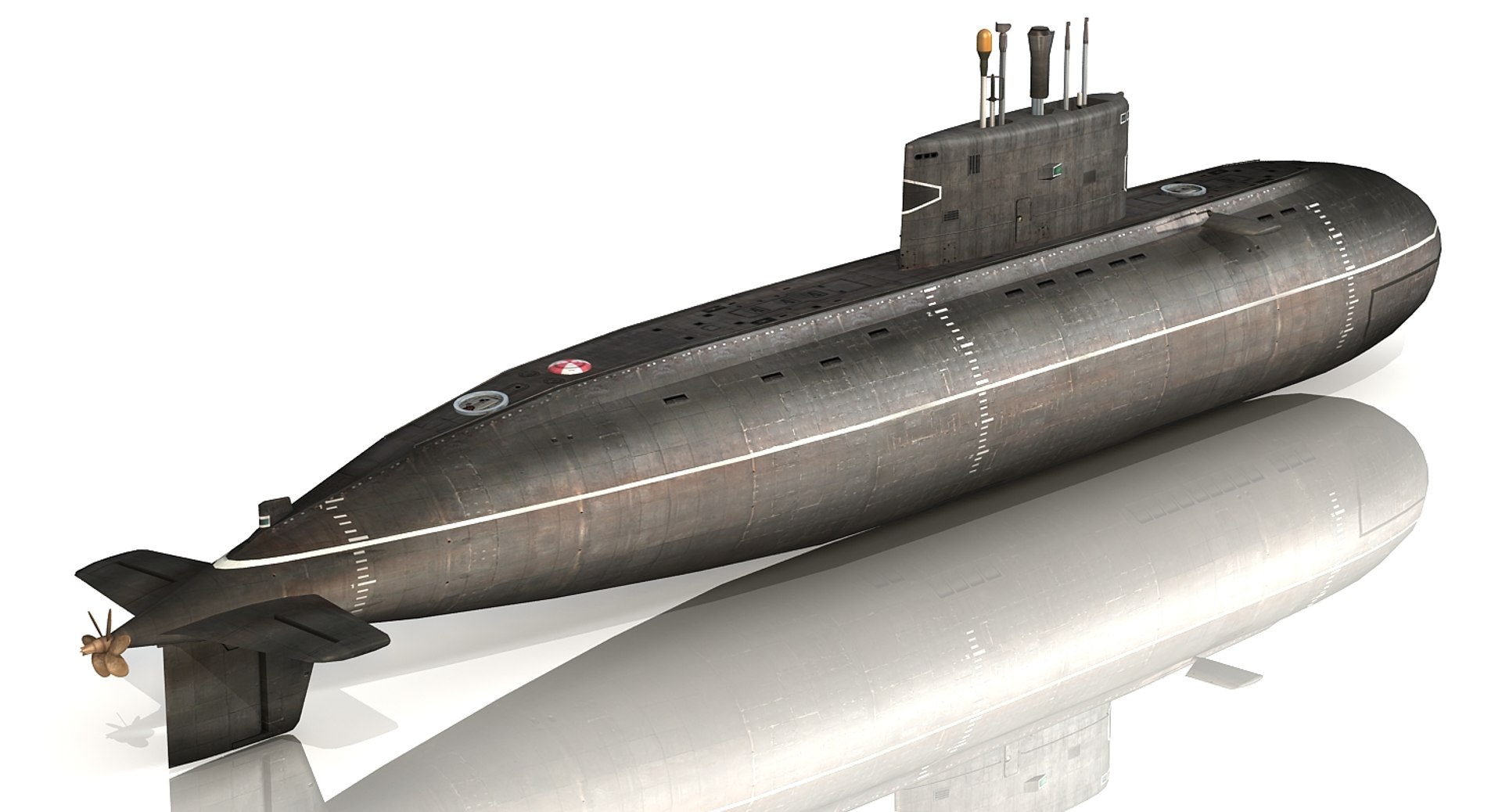 3D Russian Kilo Class Submarine Model - TurboSquid 1158261