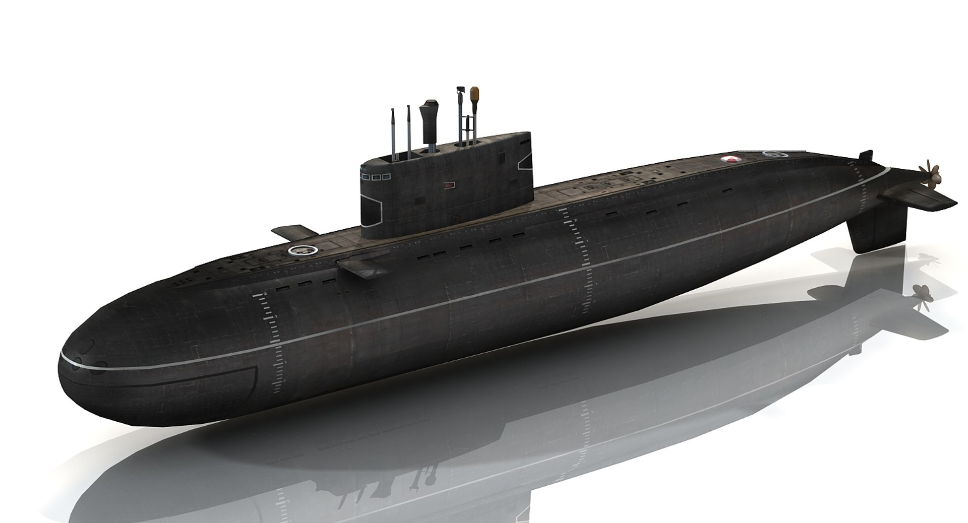 3D Russian Kilo Class Submarine Model - TurboSquid 1158261