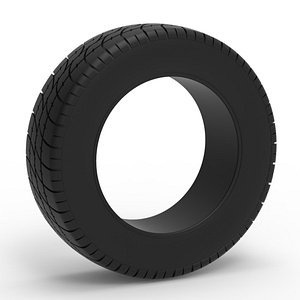 Race tire 10 Scale 1 to 25 3D model