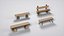 Rustic Log Bench Pack - 4 Game-Ready Wooden Benches