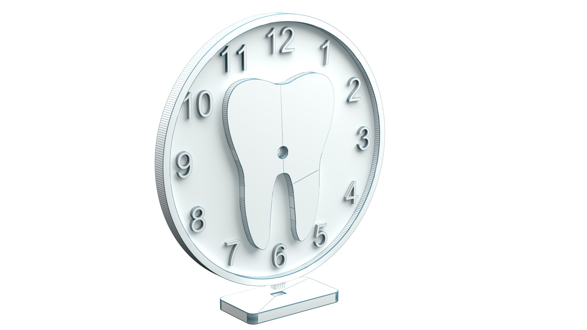 3D TOOTHCLOCK Model - TurboSquid 2286518