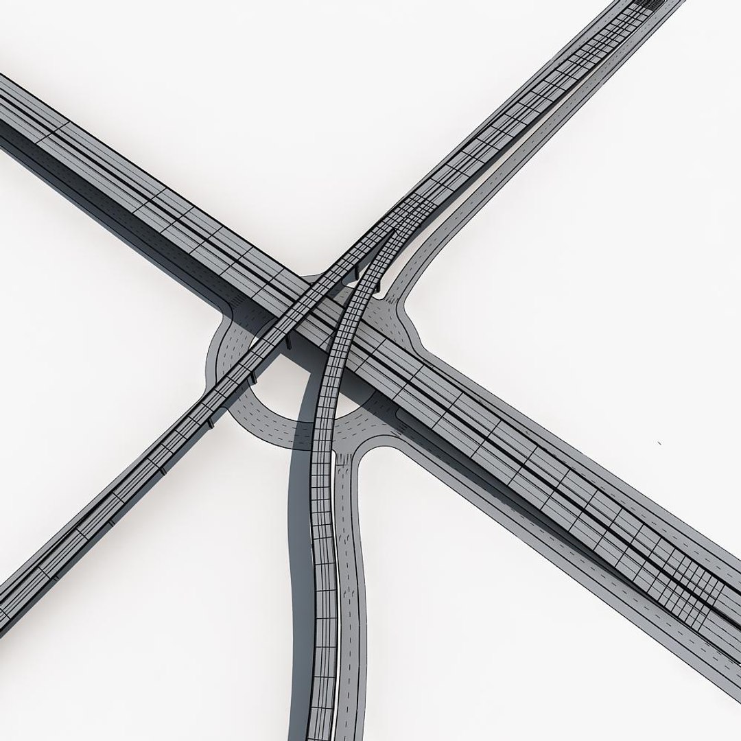 highway road way 3d model