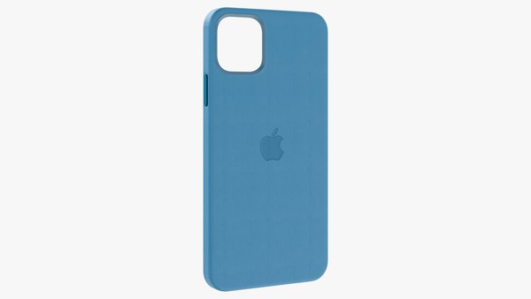 Modelo 3d Funda De Piel Para Iphone 12 Pro Max Azul Baltico Turbosquid