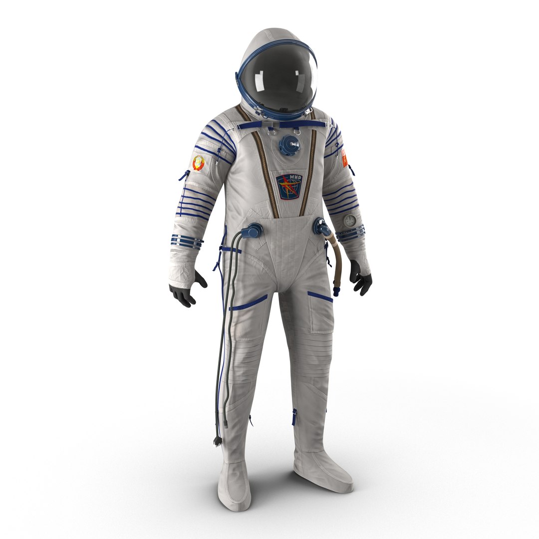 Russian Space Suit Sokol KV2 Rigged 3D model preview