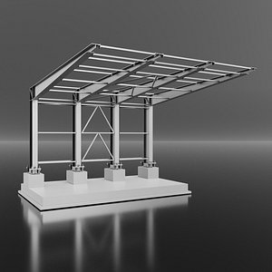 Metal Bus stop model