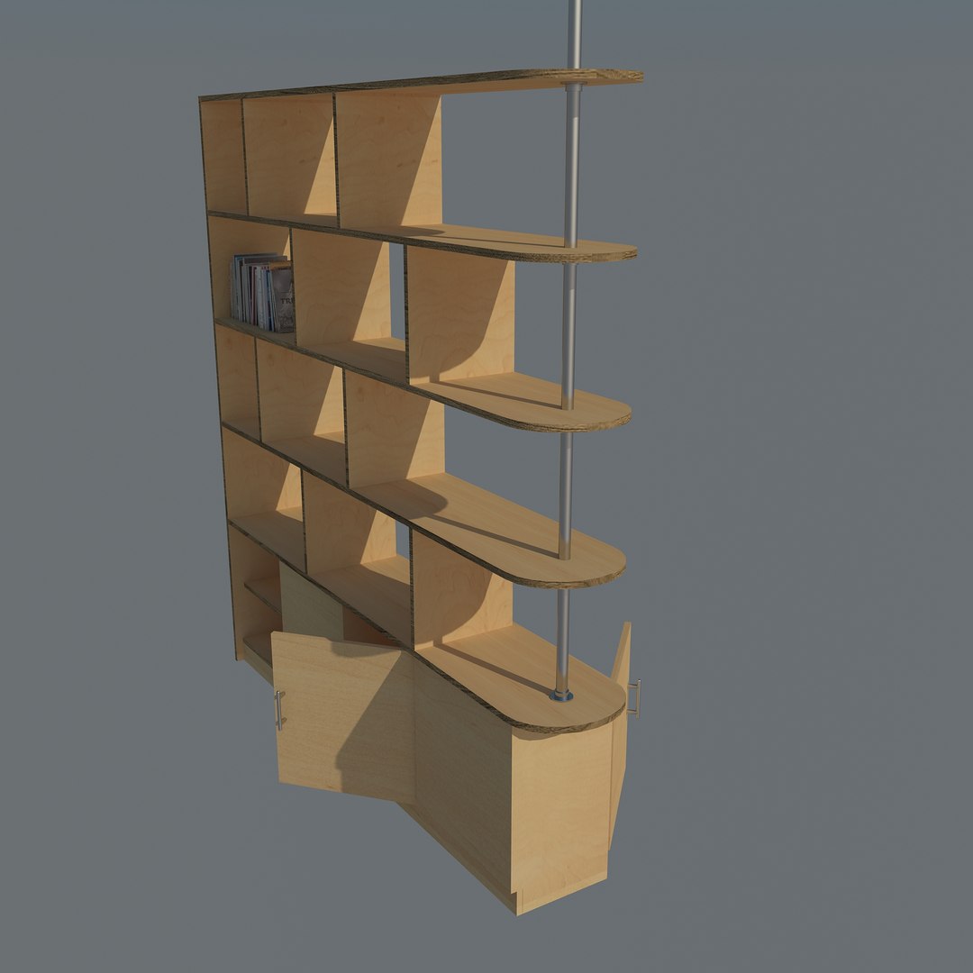 Bookshelf - Partition Model - TurboSquid 1317757