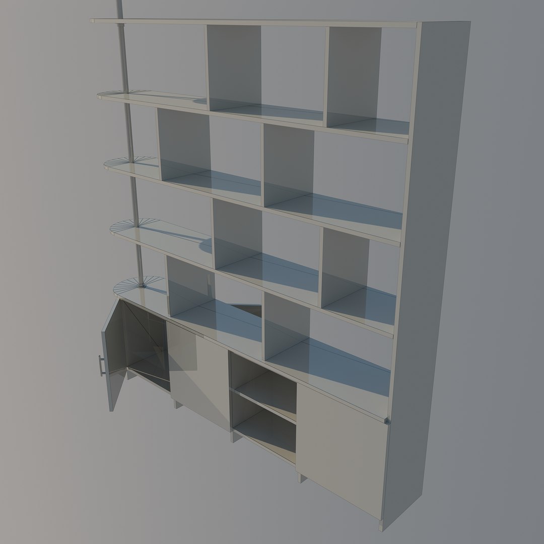 Bookshelf - Partition Model - TurboSquid 1317757