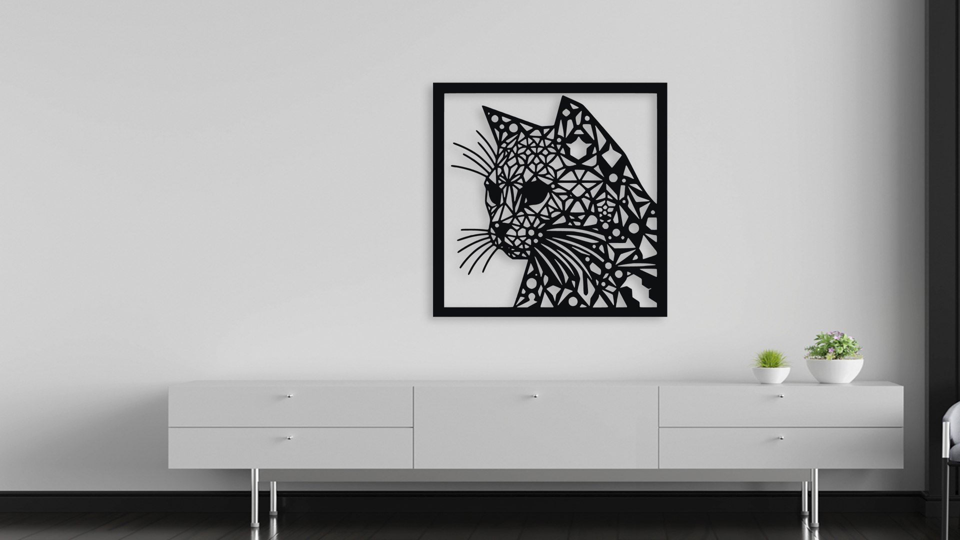 3D Geometric Cat Wall Art https://p.turbosquid.com/ts-thumb/dR/LaT6Yb/2e/mockup_06/jpg/1755127556/1920x1080/fit_q87/d36b51fdf52ede19195b172f893e48d42cba5ef9/mockup_06.jpg