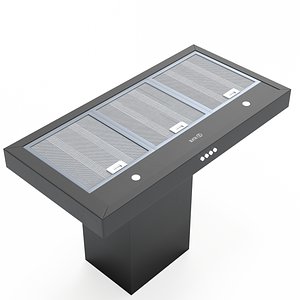 WalL Mounted Canopy RangeE Hood Pf Ivg48Mg Ilve 3D