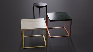 3D Lithos Side Tables by BB Italia