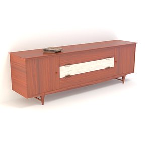 3d retro cupboard model
