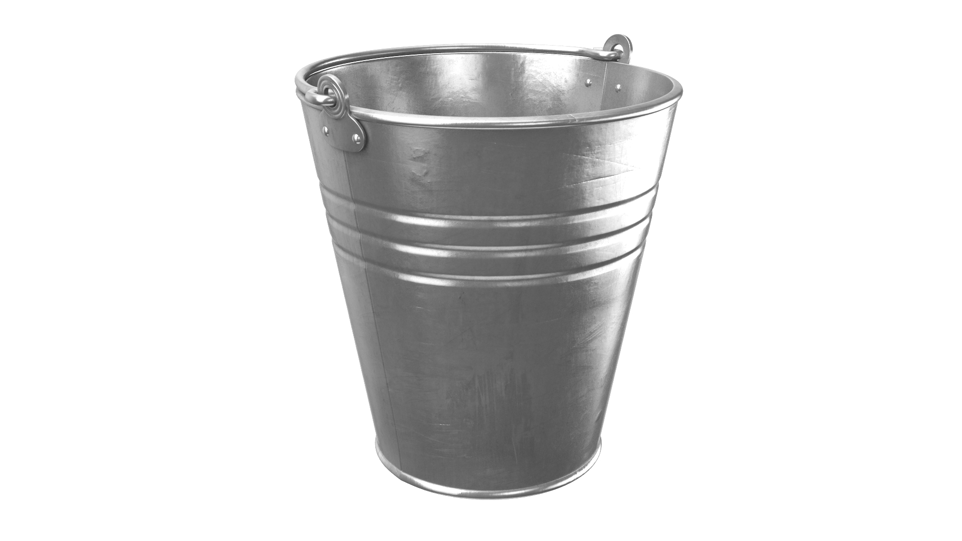 Real metal bucket 3D - TurboSquid 1622339