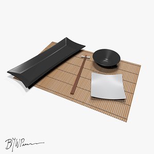 3d chinese table set