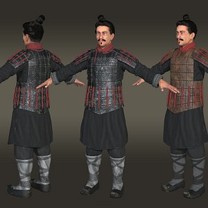 Soldiers of Qin Dynasty of China 3D