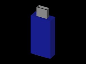 free usb flash an8 flash01 3d model