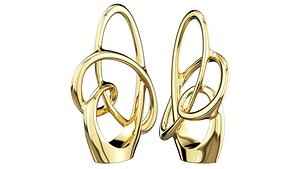 3D Abstract gold decor