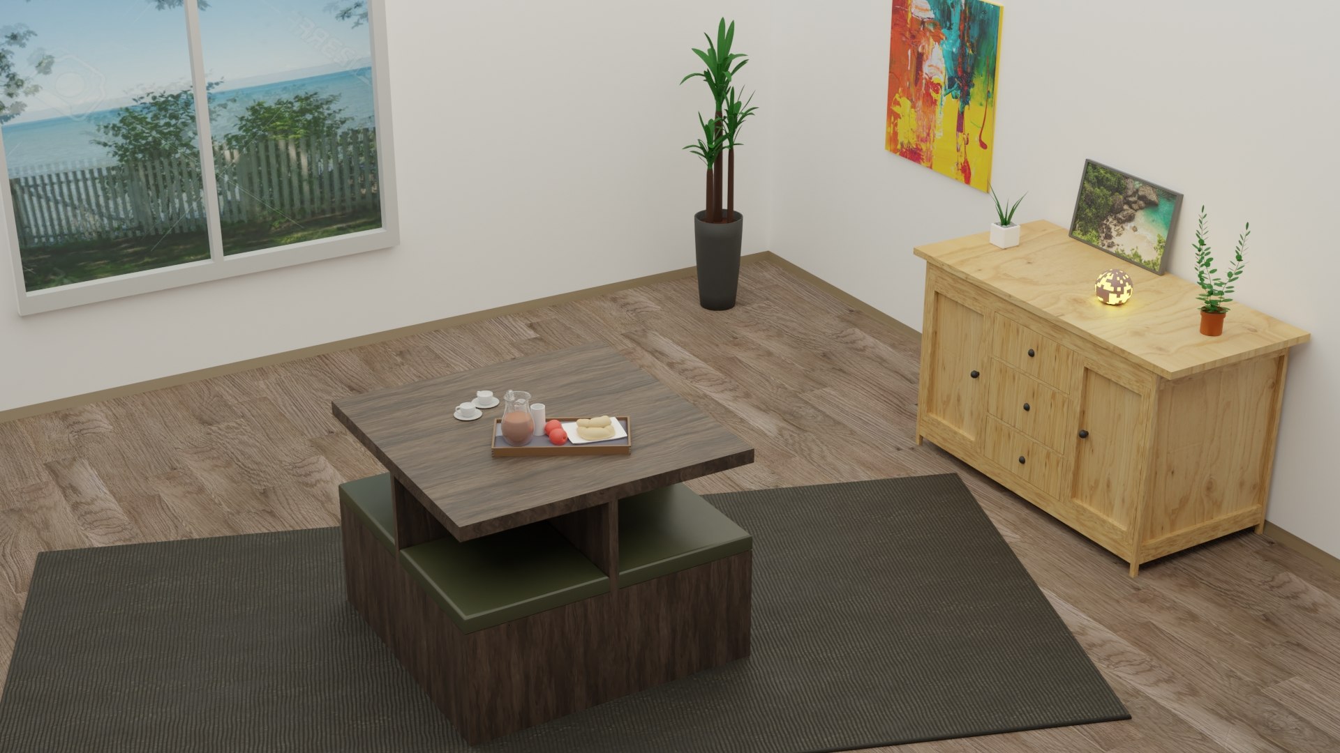 3D simple room - TurboSquid 1628043