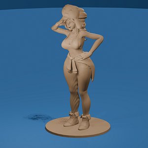 Sexy Cartoon Girl from the Northwest